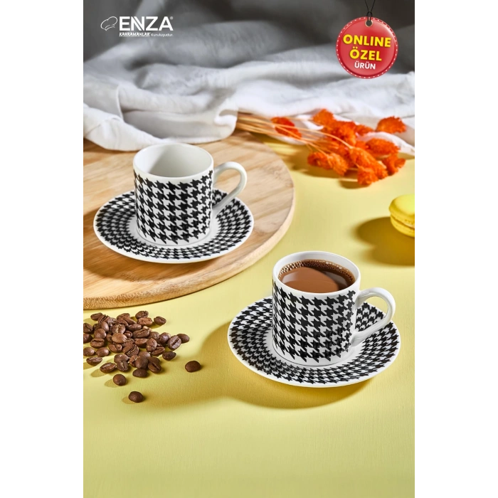 Kahramanlar Valenta 2li 4 Parça Porselen Fincan Takımı