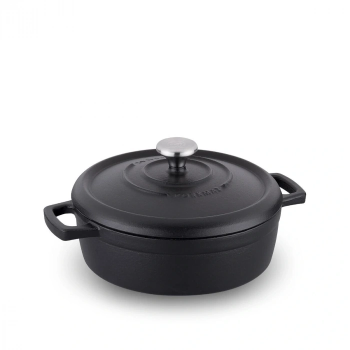 Korkmaz Casta Döküm Kısa Tencere 26x7 cm A2849