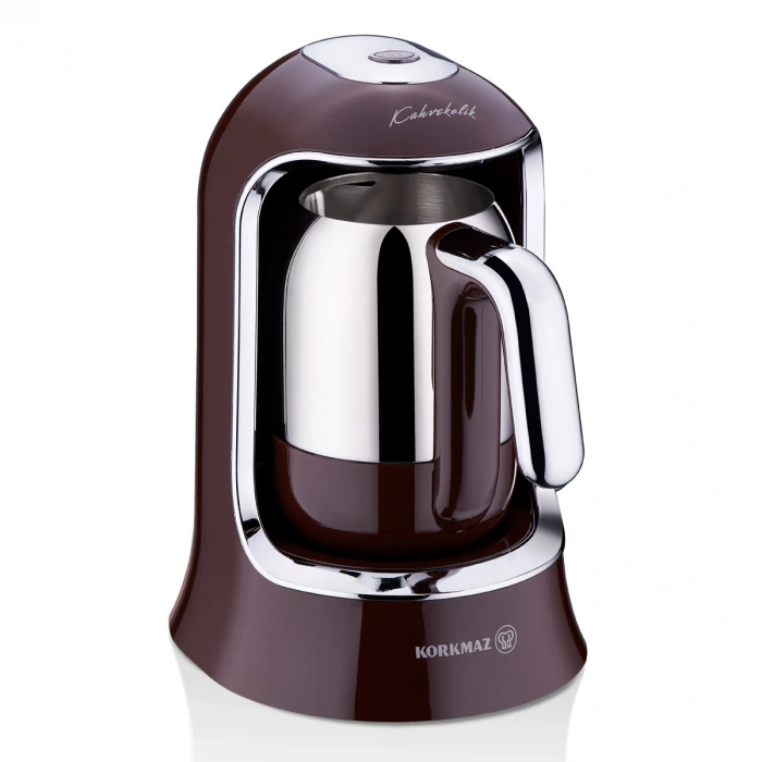 Korkmaz Kahvekolik Otomatik Kahve Makinesi Robusta Krom A860-18
