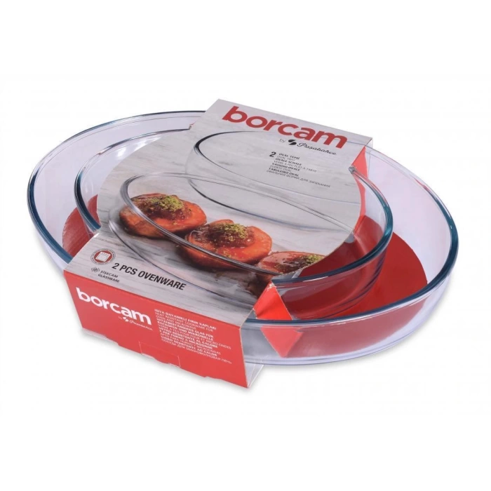 Paşabahçe Borcam 2Li Oval Tepsi Seti - 159033