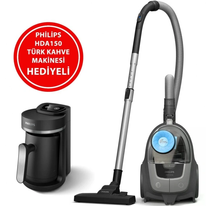 Philips XB2142/10 PowerCyclone Elektrikli Süpürge + HDA150/61 Kahve Makinesi Hediyeli