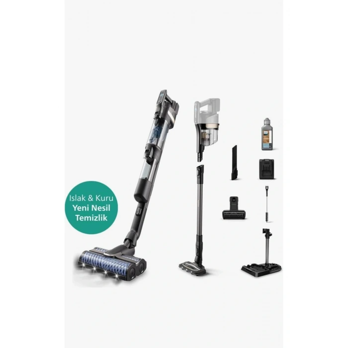 Philips XW9463/11 Aqua Trio 9000 Seri Islak & Kuru Temizlik Kablosuz Dikey Süpürge