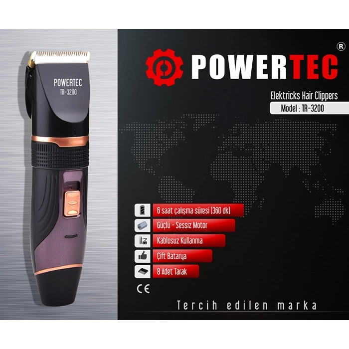 Powertec TR-3200 Tıraş Makinası