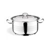 Sıla 23 Litre İnox Derin Çelik Tencere - Çelik Kapak 38x16 Cm