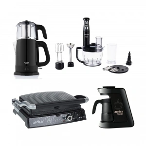 Arnica Siyah 4Lü Çeyiz Seti