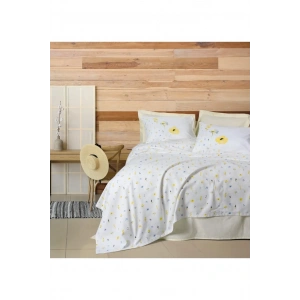 Cotton Box Sweet Tek Kişilik Pike Takımı Dolce Sarı