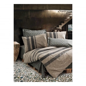 Cotton Box Toprak Çift Kişilik Nevresim Takımı Arlo Kahve