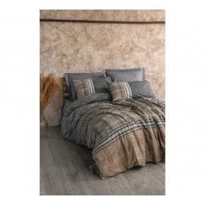 Cotton Box Toprak Tek Kişilik Nevresim Takımı Timbre Antrasit