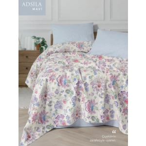 Fixeline Çift Kişilik Pike Takımı - Adsila Mavi