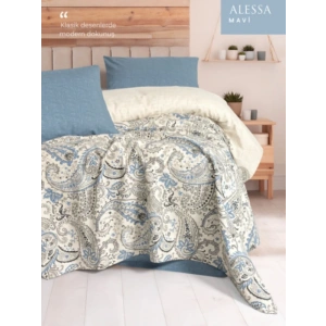 Fixeline Tek Kişilik Pike Takımı - Alessi Mavi