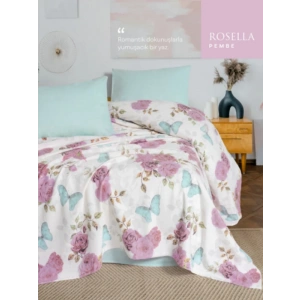 Fixeline Tek Kişilik Pike Takımı - Rosella Pembe