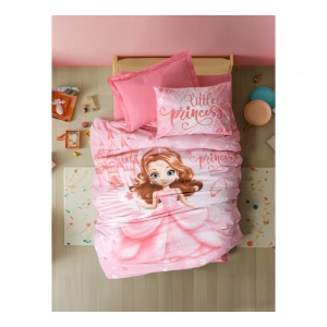 Cotton Box Junior Tek Kişilik Lastikli Çarşaflı Nevresim Takımı Gimbiya Pembe