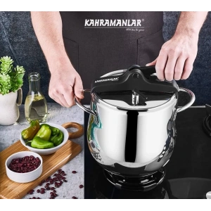 Kahramanlar 12 Litre Platin Klasik Düdüklü Tencere