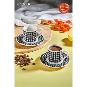 Kahramanlar Valenta 2li 4 Parça Porselen Fincan Takımı