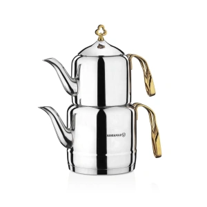 Korkmaz Çintemani Gold 4 Parça Çaydanlık Takımı 2 lt A212