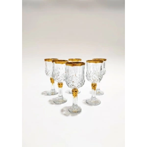 Larin Gold 6 Adet Ayaklı Kahve Yanı Bardağı