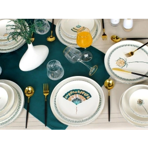 Sembol Floristic Bone China 24 Parça 6 Kişilik Yemek Takımı