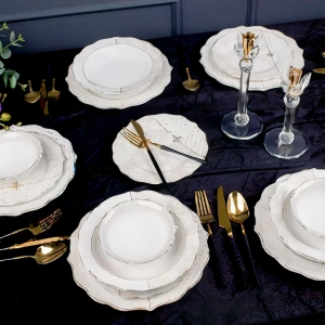 Sembol Hybrid Bone China 25 Parça 6 Kişilik Yemek Takımı