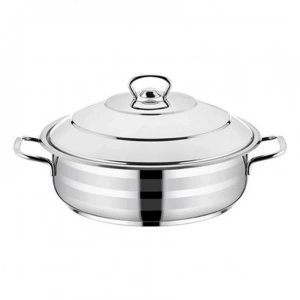 Sıla 4 LT Çelik Karnıyarık Tenceresi - Çelik Kapak 24x8 cm