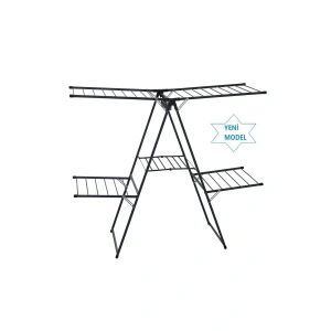 Zırhlı Kırılmaz Borulu Sağlam 2 Katlı Çamaşır Kurutmalığı AR-132