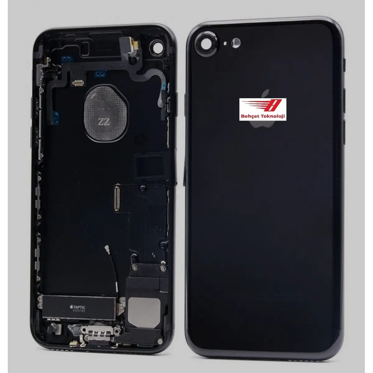 Apple iPhone 7 - 7G Arka Kasa Full Dolu Siyah