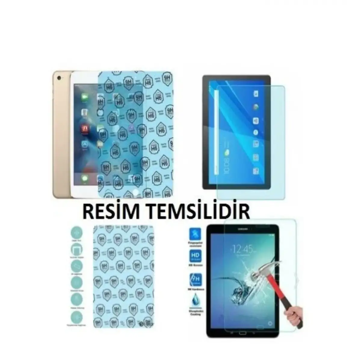 Hometech Alfa 10BT Business Tablet Kırılmaz Cam Ekran Koruyucu