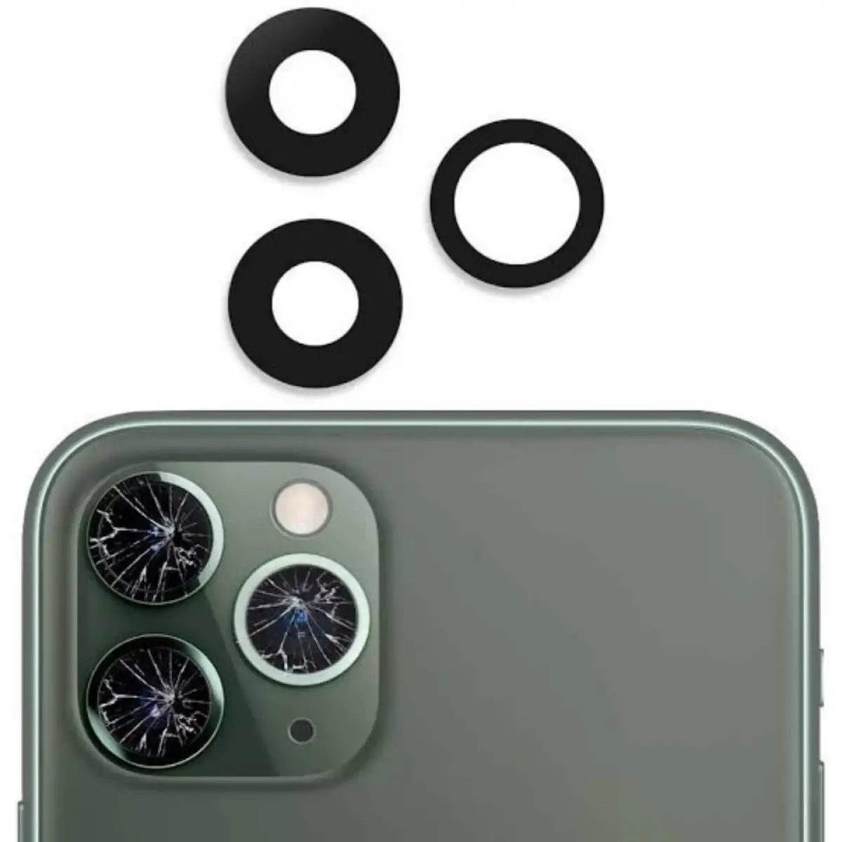 iPhone 11 Pro Kamera Camı Kamera Lensi Sade