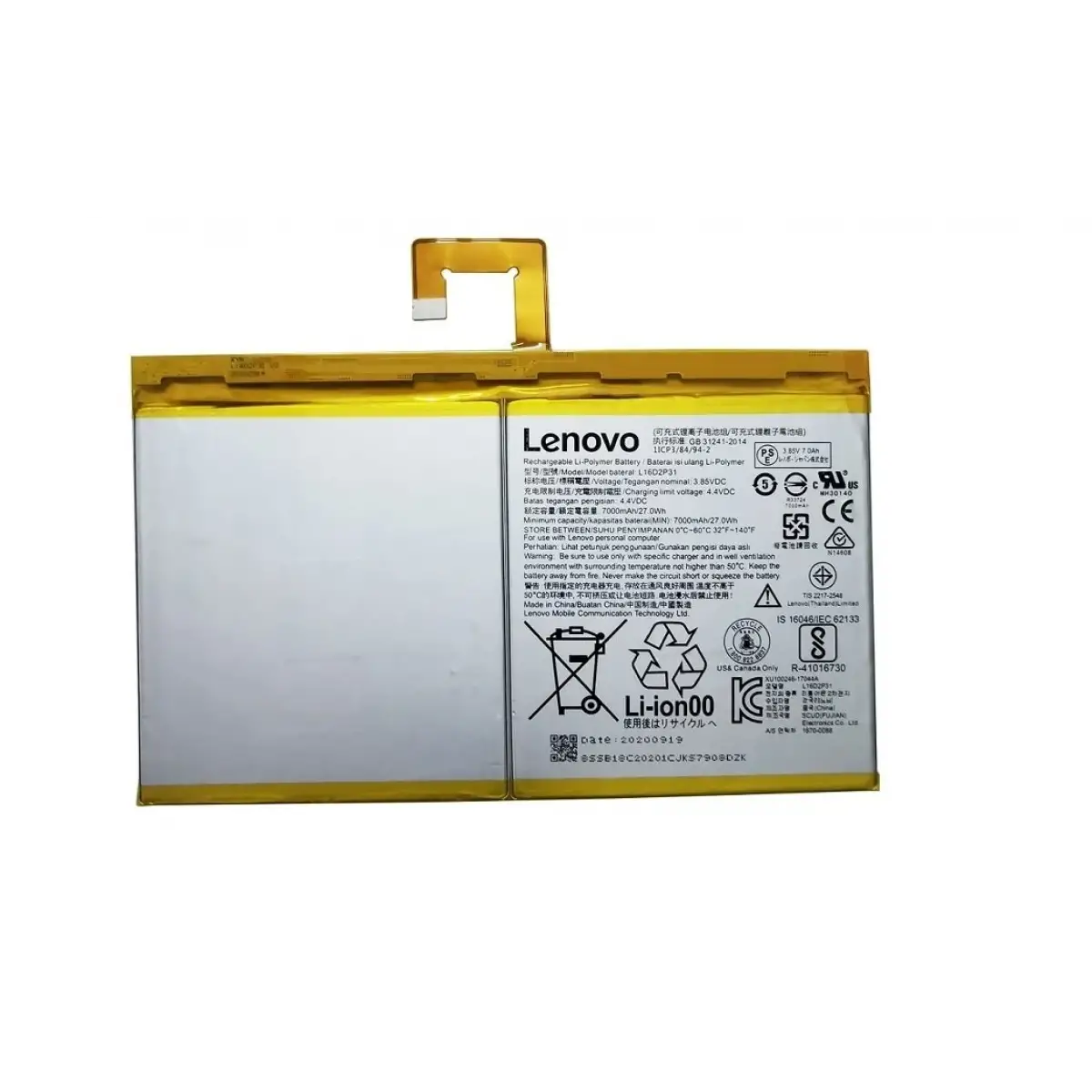 Lenovo Tab 4 10 Tb-X304F Pil Batarya