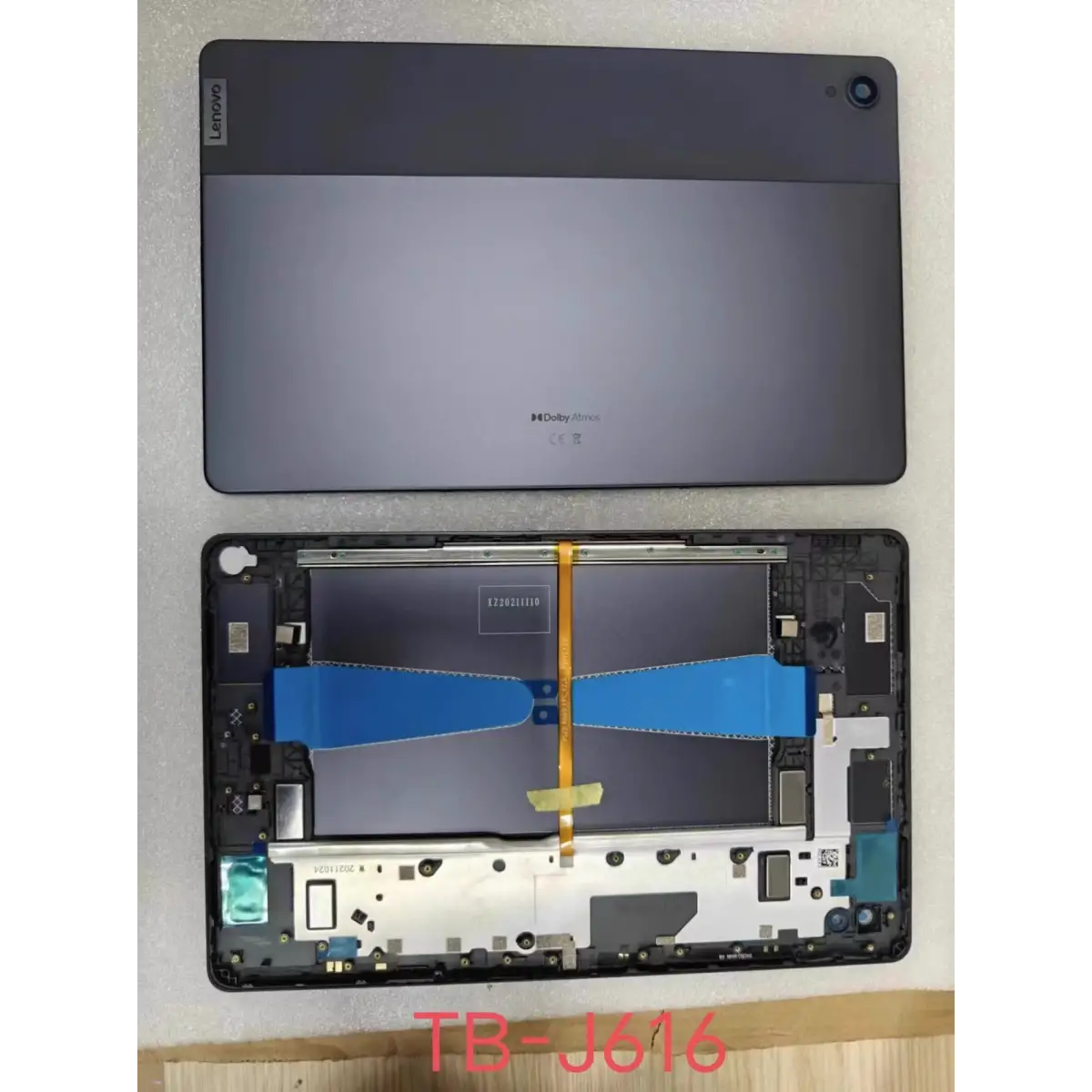 Lenovo Tab P11 Plus TB-J616X TB-J616F TB-J616L Arka Kasa Kapak Siyah
