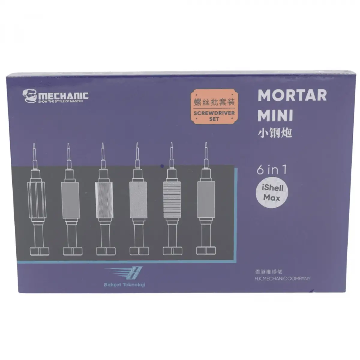 Mechanic Mortar Mini Tornavida Seti 6 in 1