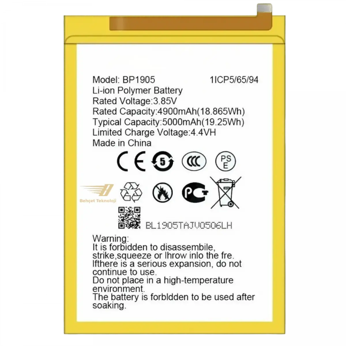 Omix X600 BP1905 Batarya Pil