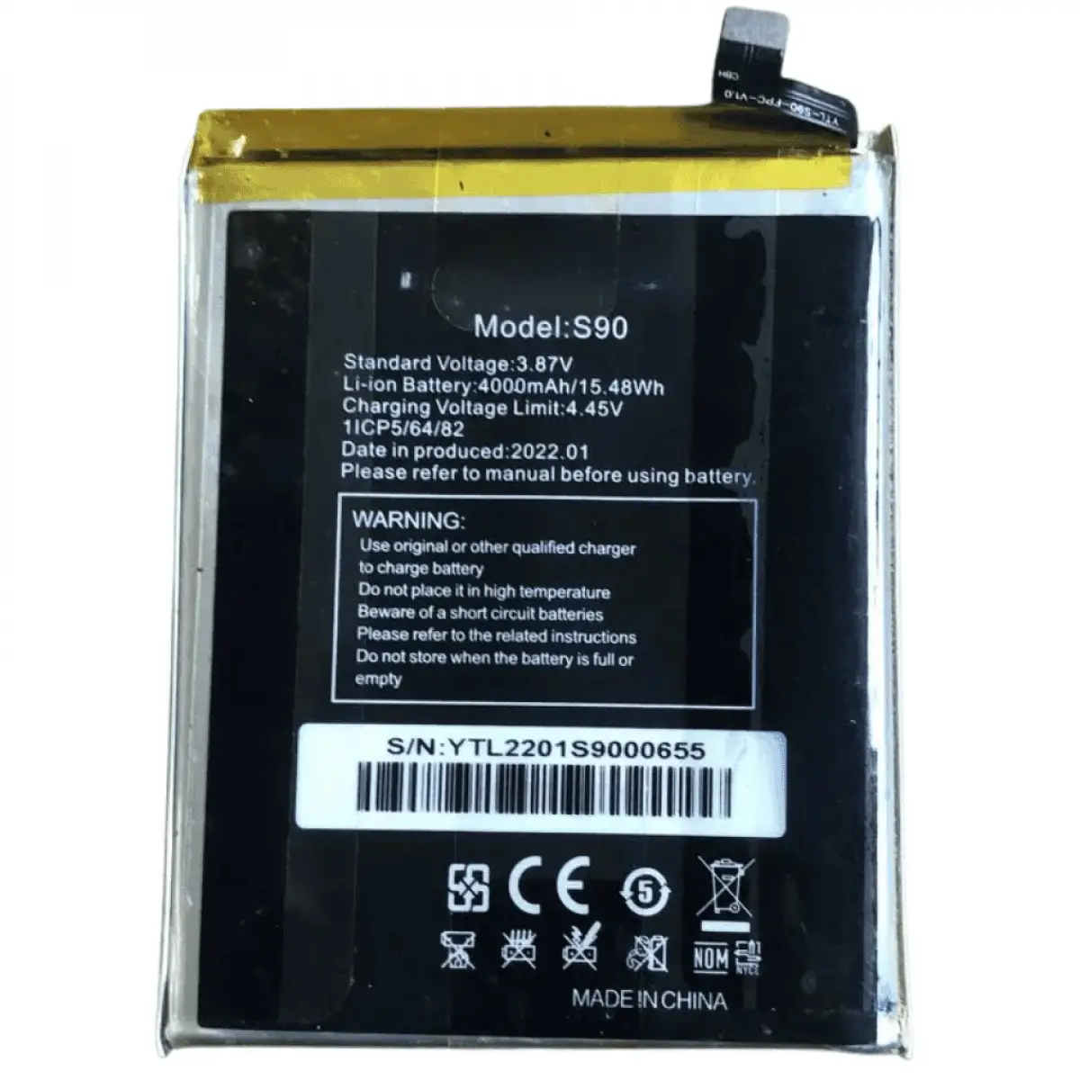 Oukitel S90 Kodlu Batarya Pil