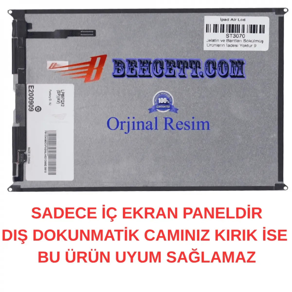 Reeder A10ix Air Lcd Ekran Panel Servis Orjinali