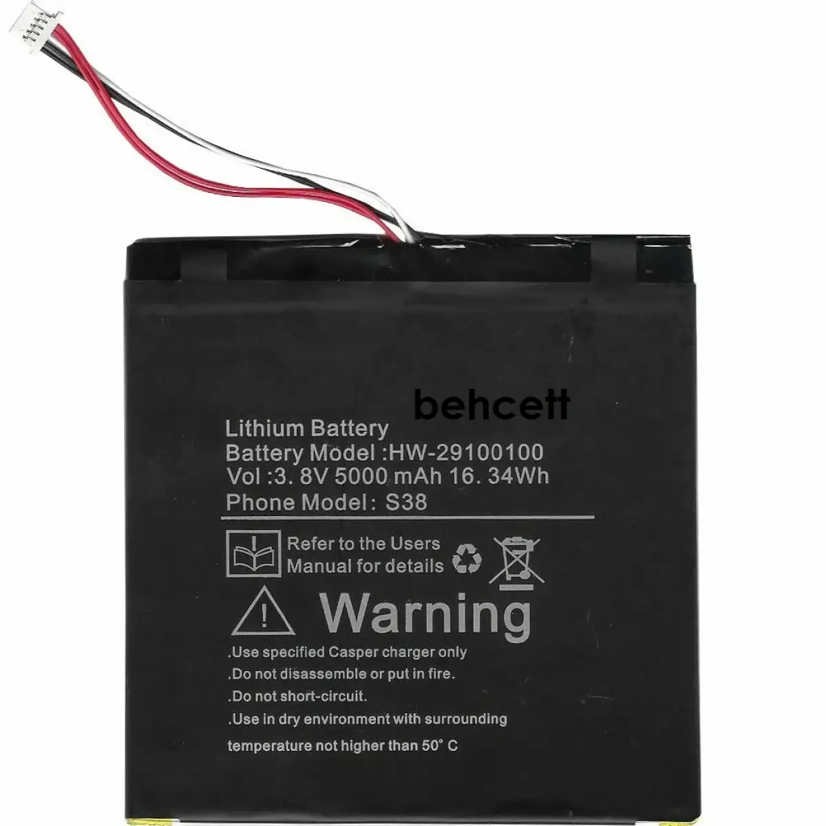 Reeder A8ic Noir Pil Batarya