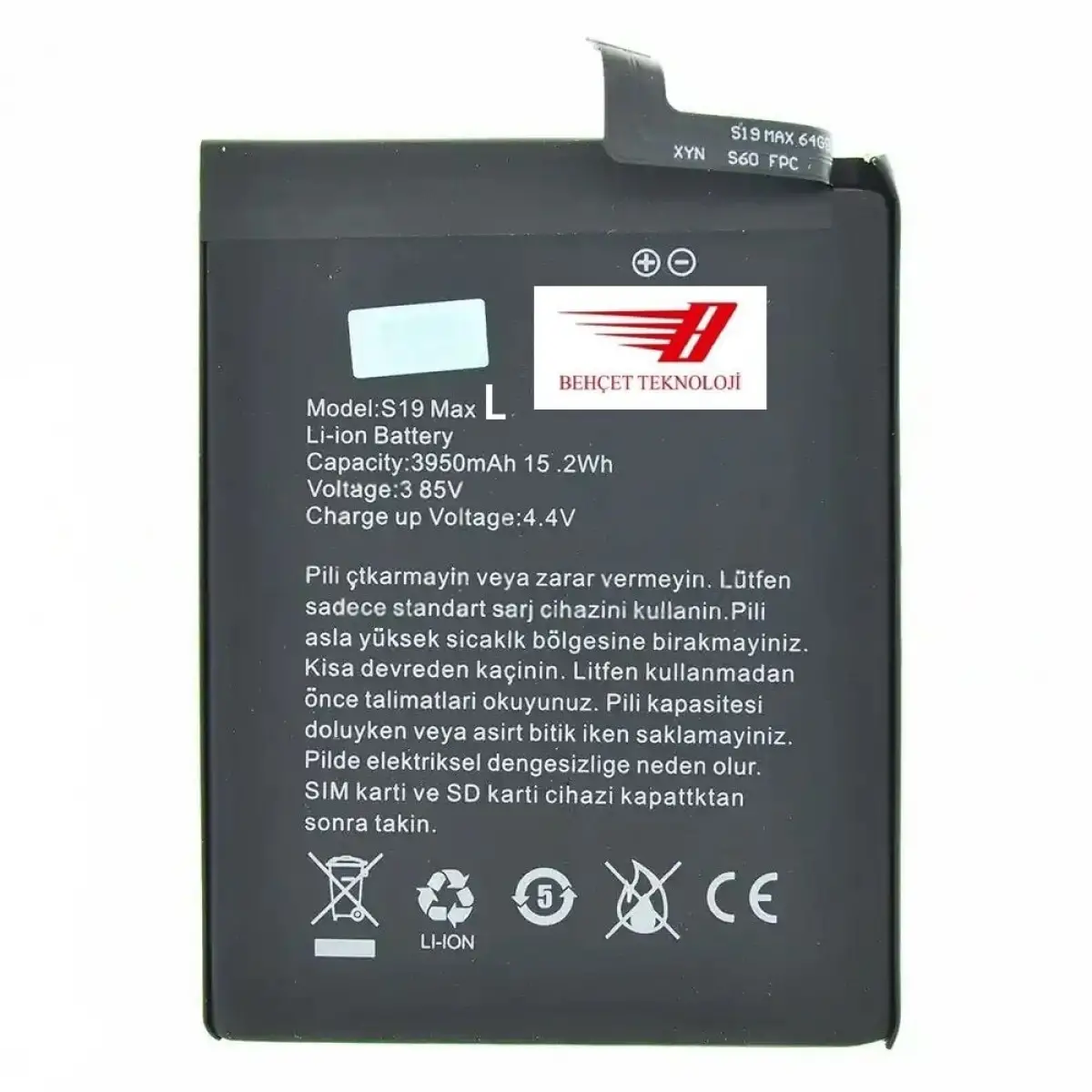 Reeder S19 Max L Batarya Pil