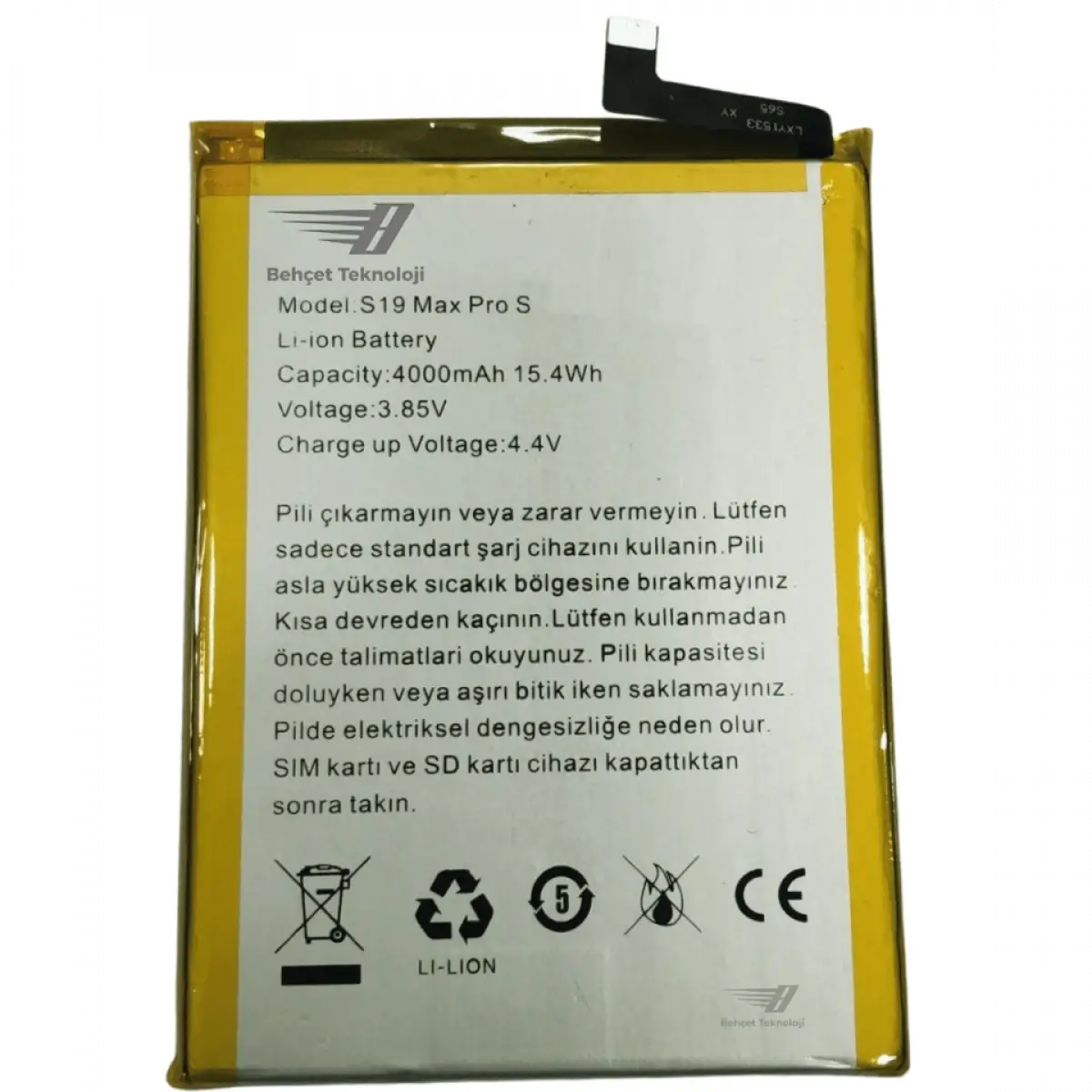 Reeder S19 Max Pro S Batarya Pil