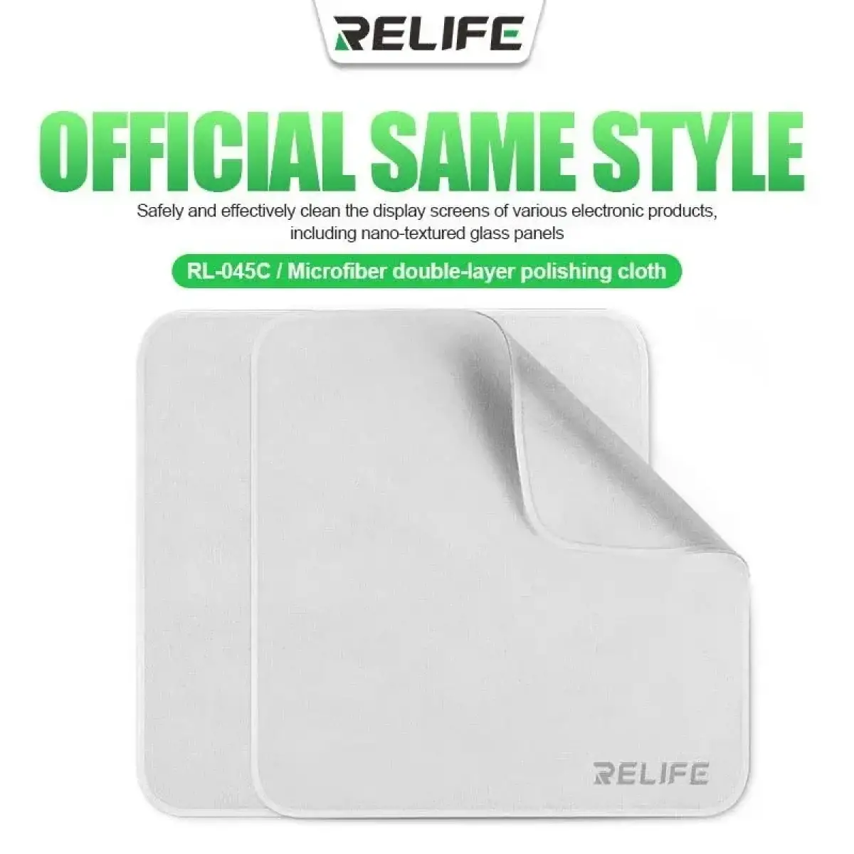 Relife RL-045C Mikrofiber Ekran Temizleme Bezi Tekli