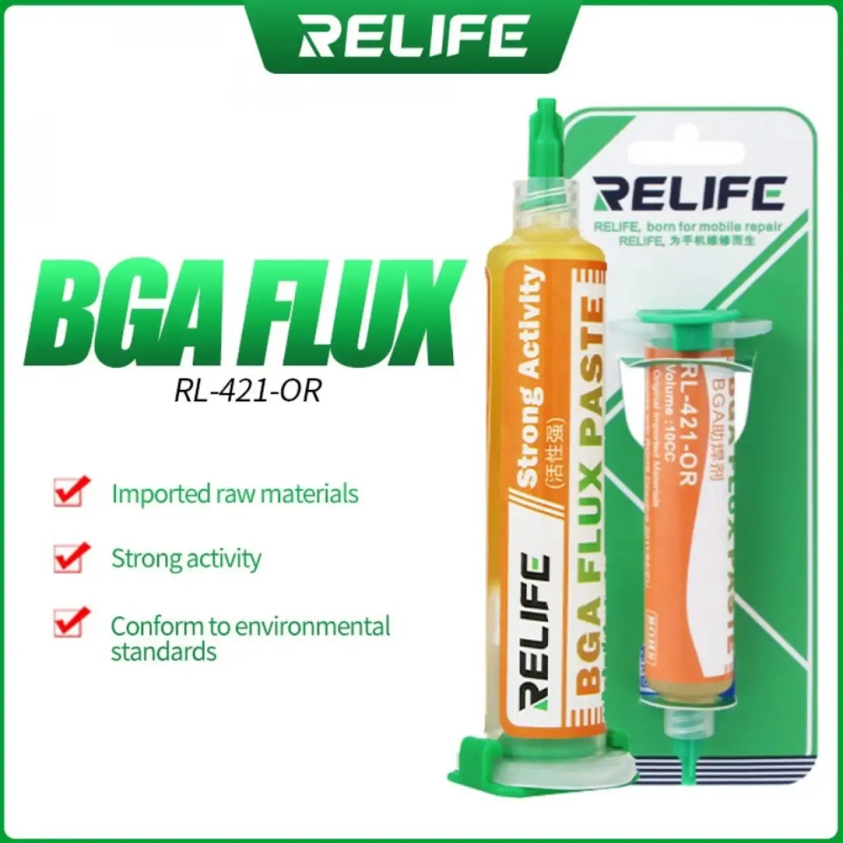 Relife RL-421-OR BGA Lehim Macunu Tüp Flux