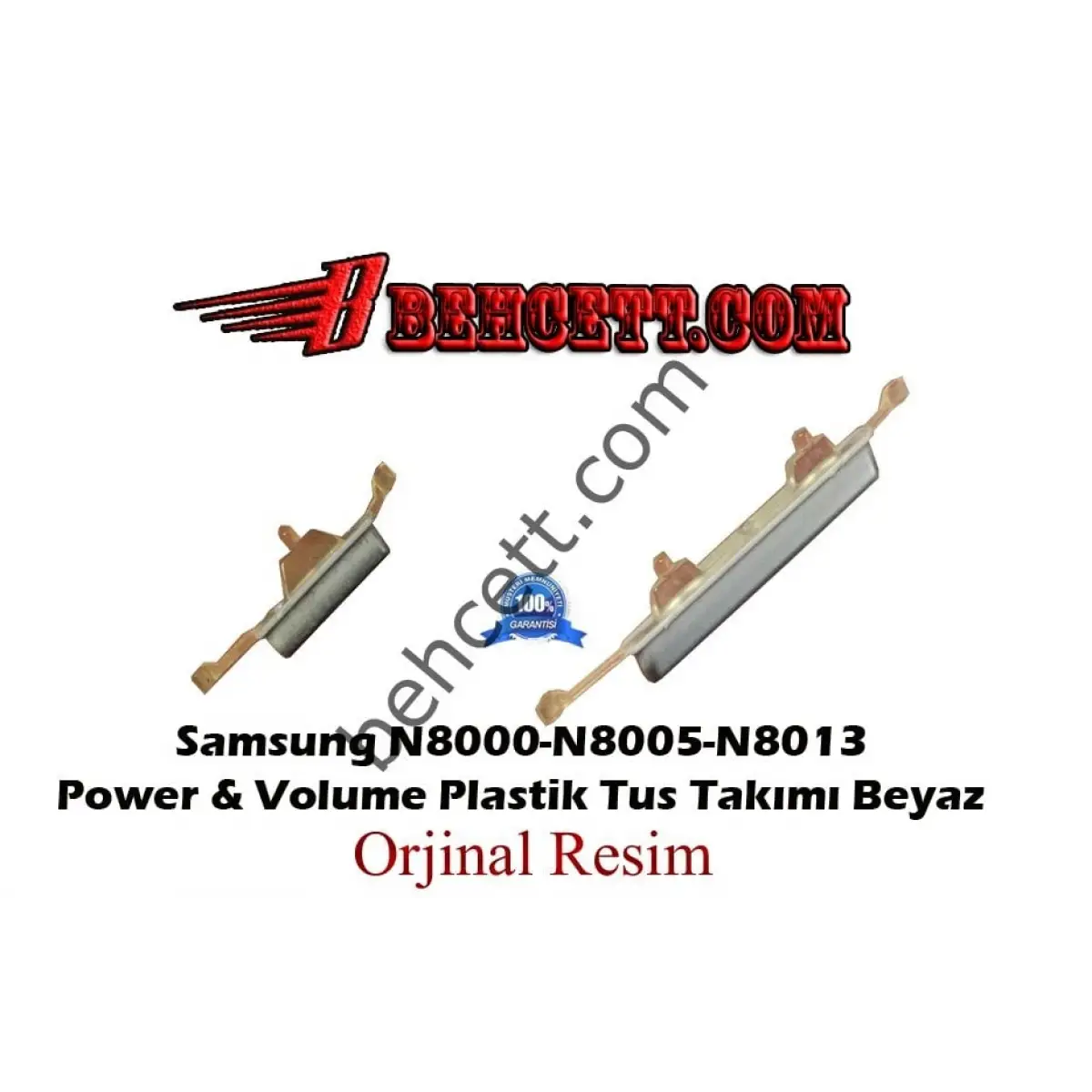 Samsung Galaxy Note GT-N8000 N8005 N8010 Power + Volume On Off Plastik Tuşu Beyaz