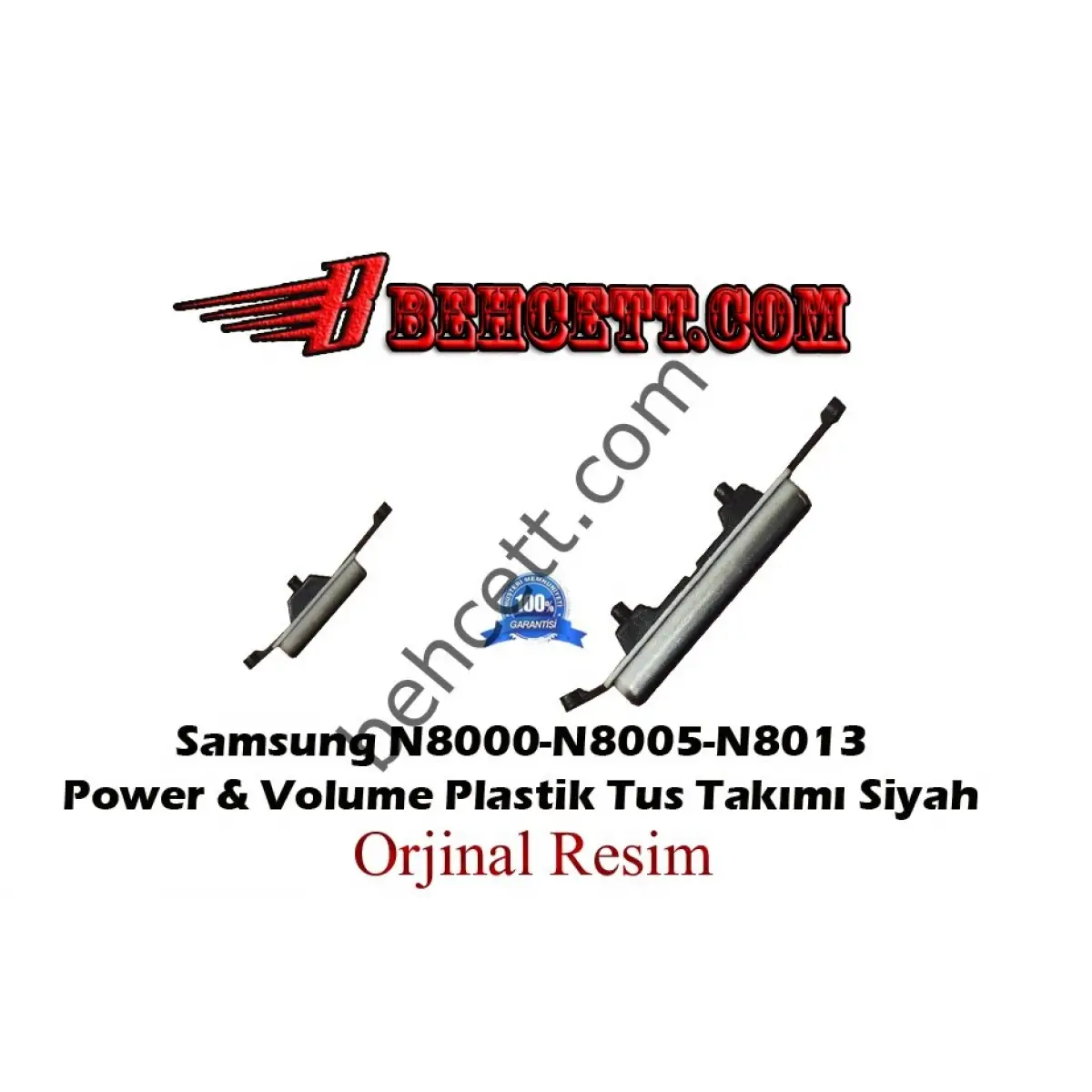 Samsung Galaxy Note GT-N8000 N8005 N8010 Power + Volume On Off Plastik Tuşu Siyah