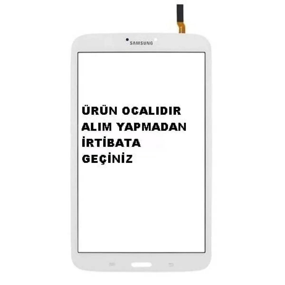 Samsung Galaxy Tab 3 Sm-T310 Dokunmatik Lens Beyaz