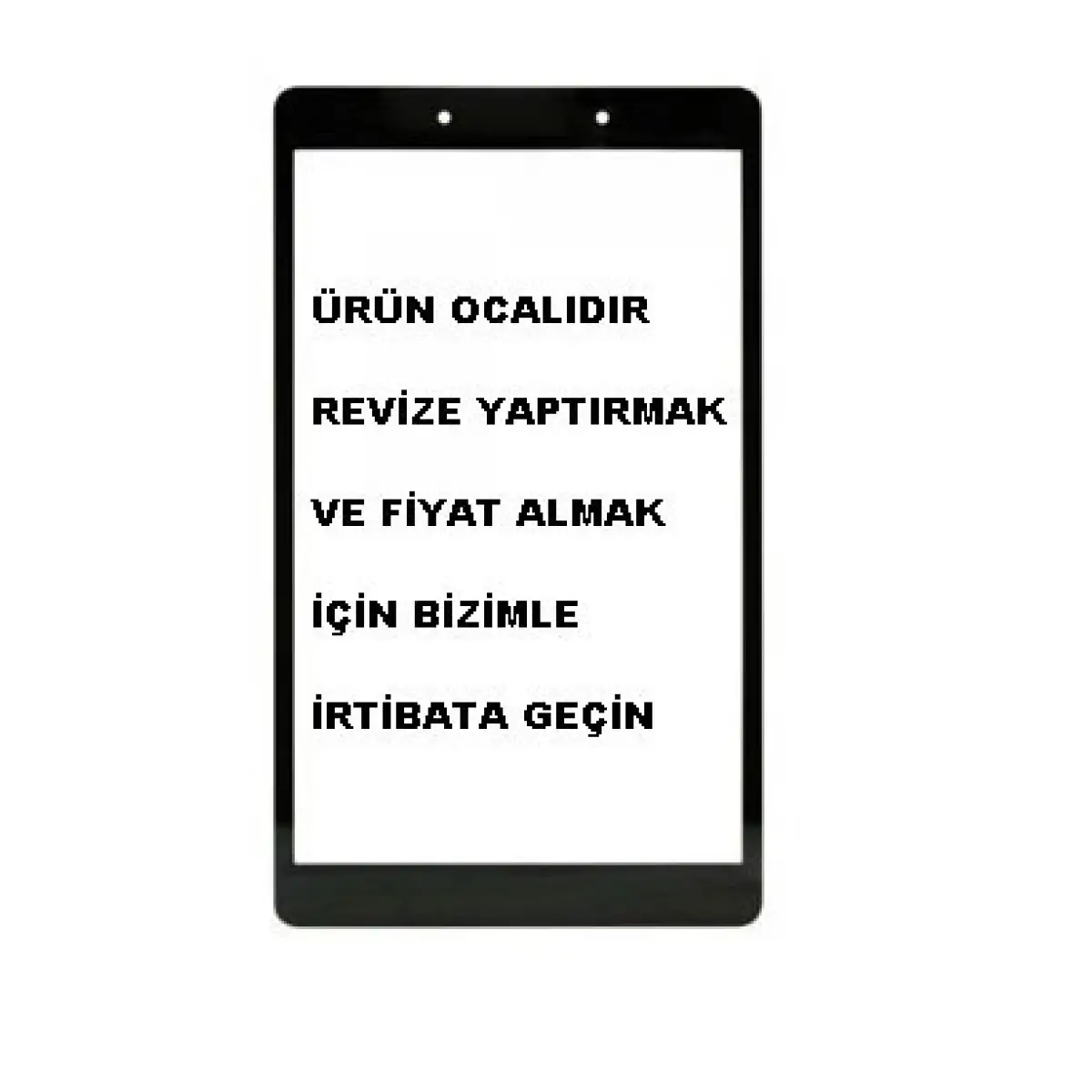 Samsung Galaxy Tab A 8 SM-T290 SM-T295 SM-T297 Ön Cam Lens Ocalı Siyah