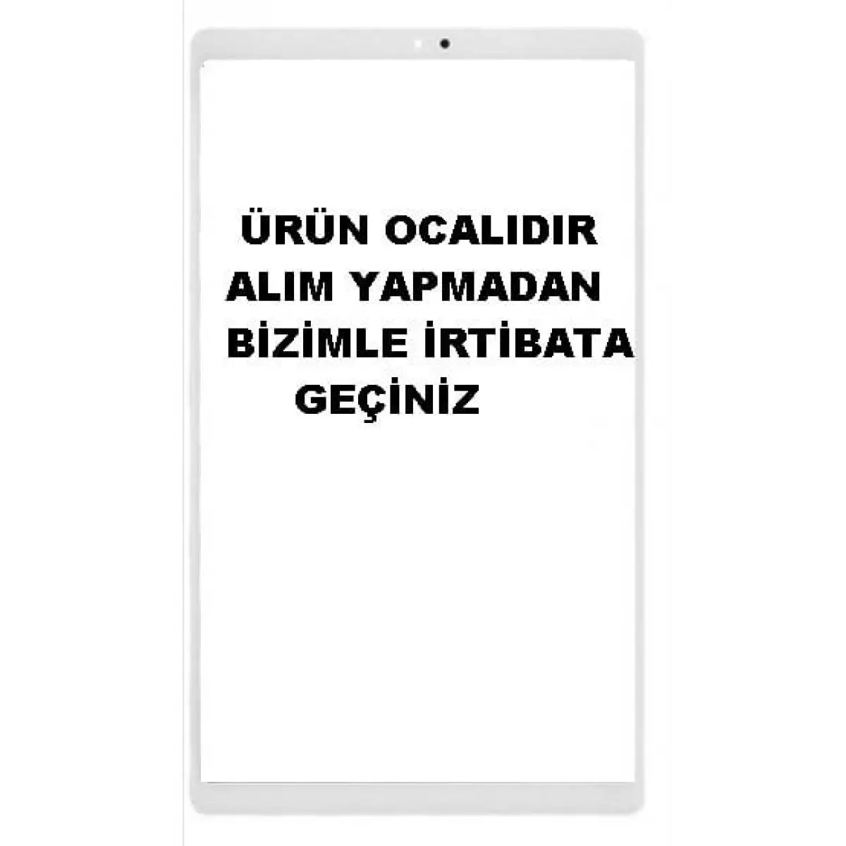Samsung Galaxy Tab A7 Lite SM-T220 T225 T227 Ön Cam Lens Ocalı BEYAZ