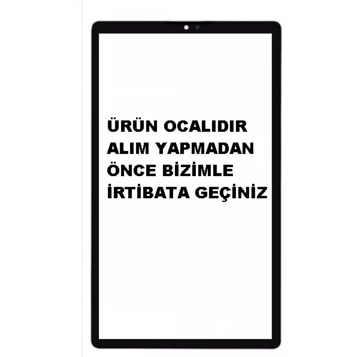 Samsung Galaxy Tab A7 Lite SM-T220 T225 T227 Ön Cam Lens Ocalı SİYAH
