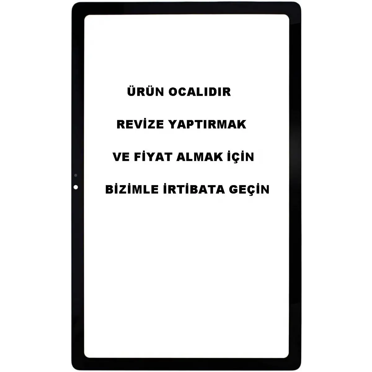 Samsung Galaxy Tab A7 SM-T500 SM-T505 SM-T507 10.4 Ön Cam Lens Ocalı SİYAH