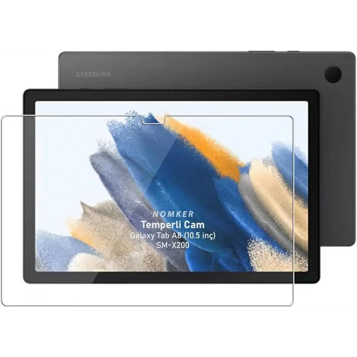 Samsung Galaxy Tab A8 Wi-Fi SM-X200 X205 X207 Tablet Kırılmaz Cam Ekran Koruyucu