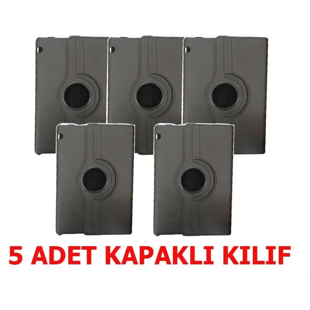 Samsung Galaxy Tab A8 Wifi  Sm-X200 Tablet  Dönerli Deri Kılıf 5 ADET