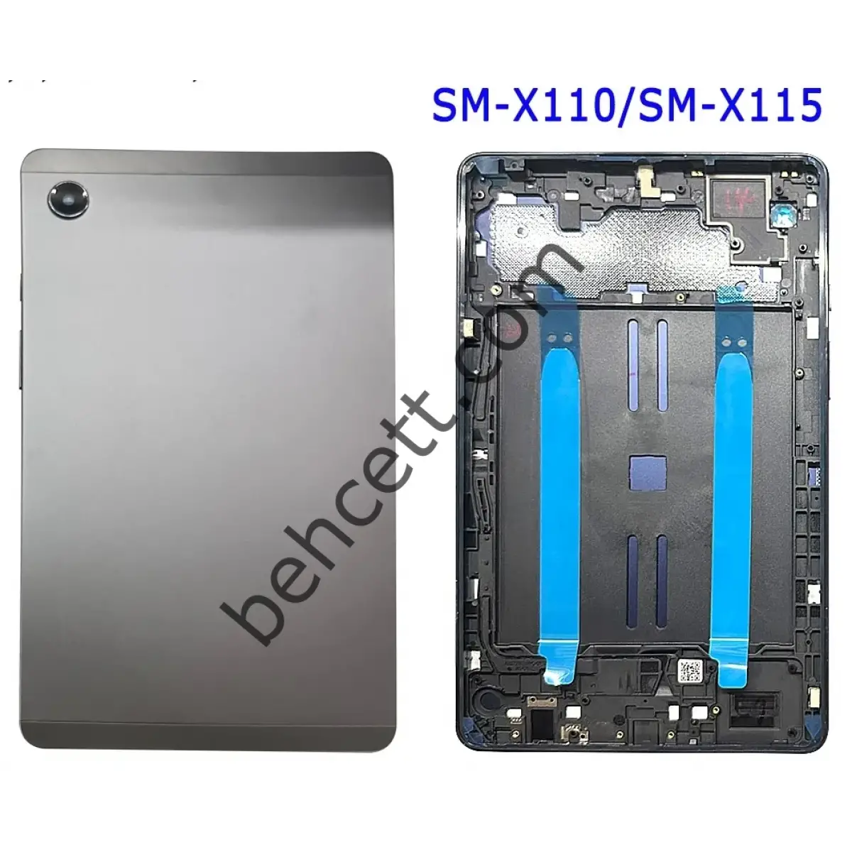 Samsung Galaxy TAB A9 SM-X110 SM-X115 SM-X117 Arka Kasa Kapak SİYAH