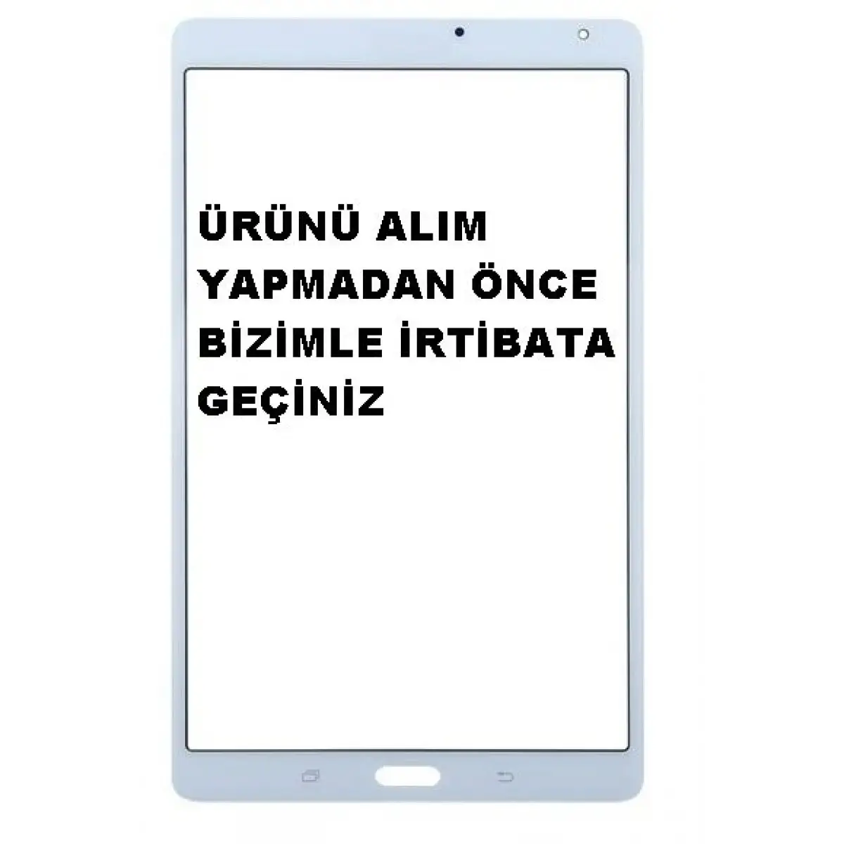 Samsung Galaxy Tab S SM-T700 Dokunmatik Lens Beyaz