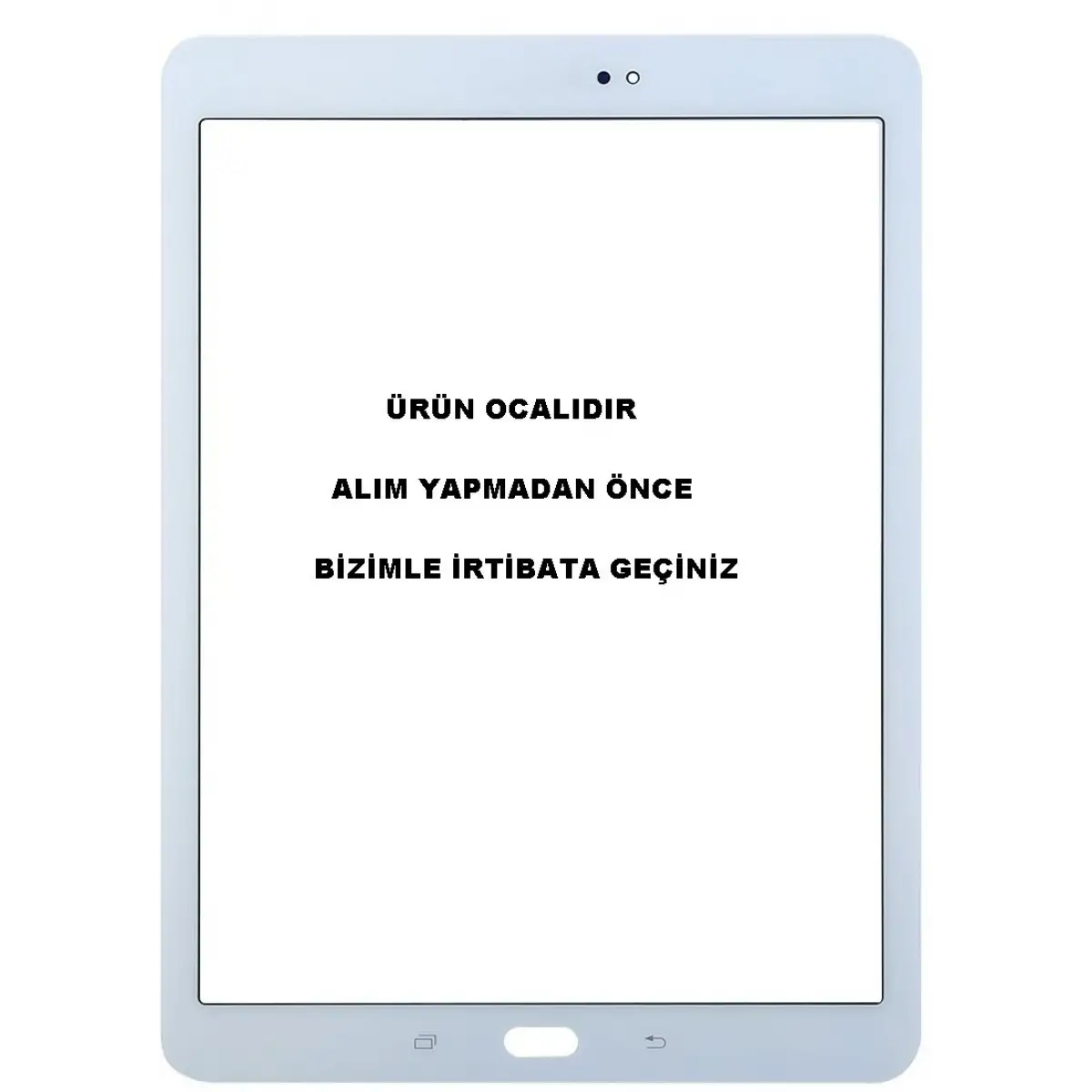 Samsung Galaxy Tab S2 9.7 SM-T810 T813 T817 T818  Dokunmatik Lens Beyaz